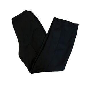 LIZ CLAIBORNE Black High Rise Side Zip Wide Leg Dress Pant Trouser 8